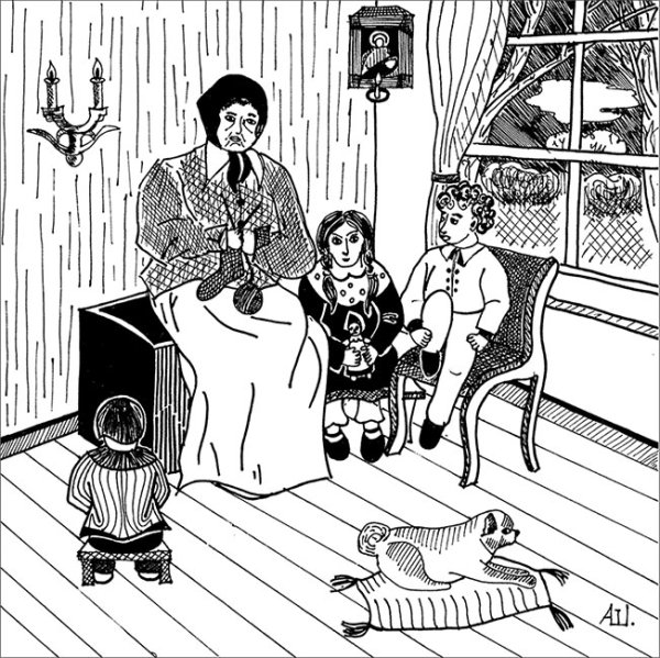 Рисунок Мусогрский "с няней"