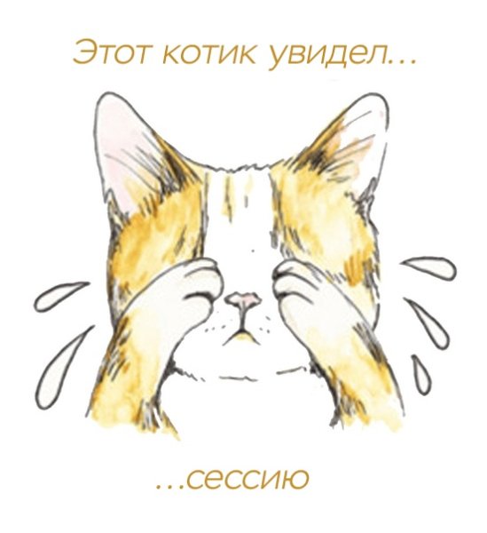 Плачущий кот мультяшный