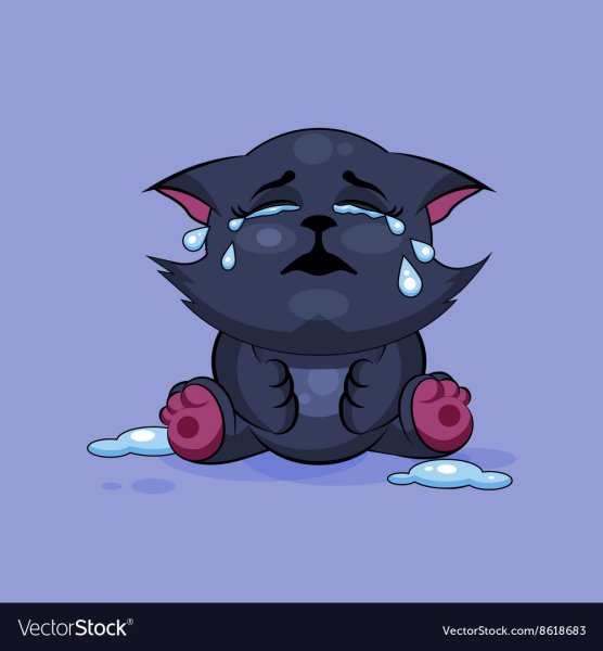 Стикер плачет