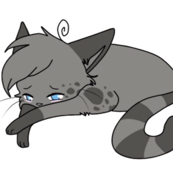 Грустный кот мультяшный