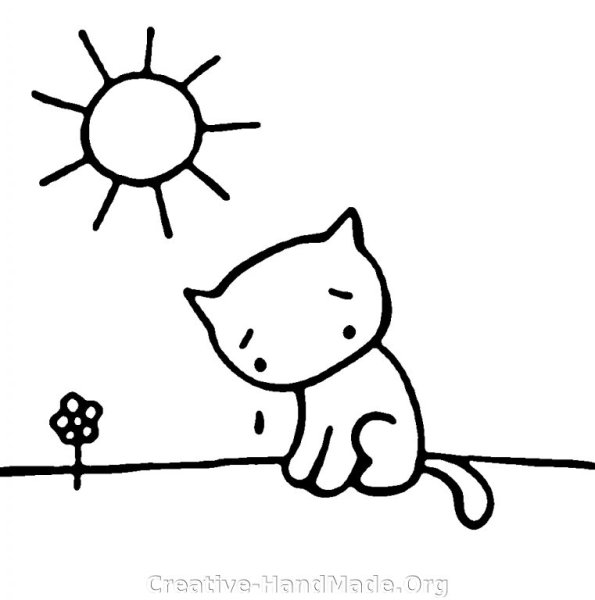 Плачущий кот анимация