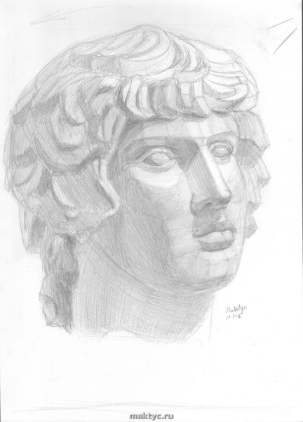 Антиной рисунок МАРХИ