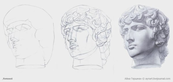 Голова Аполлона Антиноя