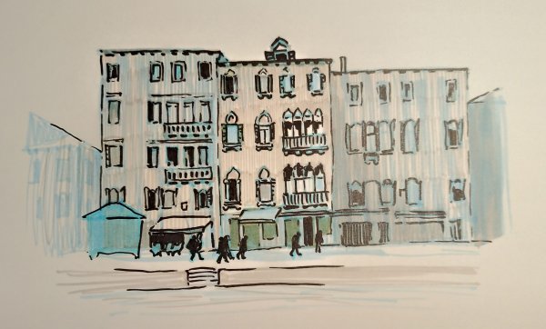 Хрущевка рисунок карандашом