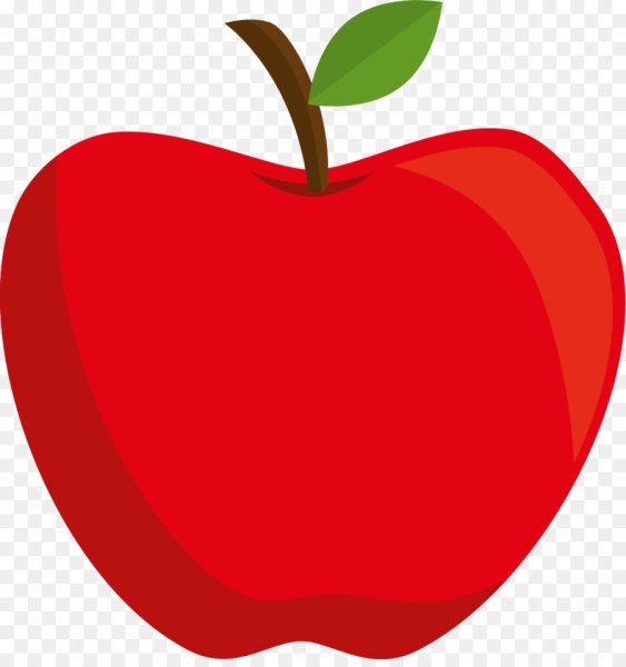 Яблоко красное нарисованное