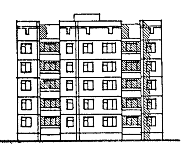 Пятиэтажные блок секции