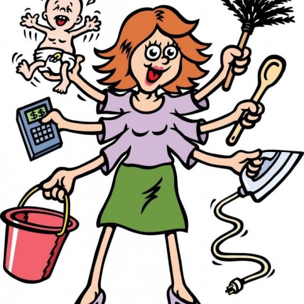 Домохозяйка карикатура