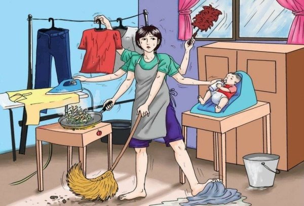 Уставшая мама