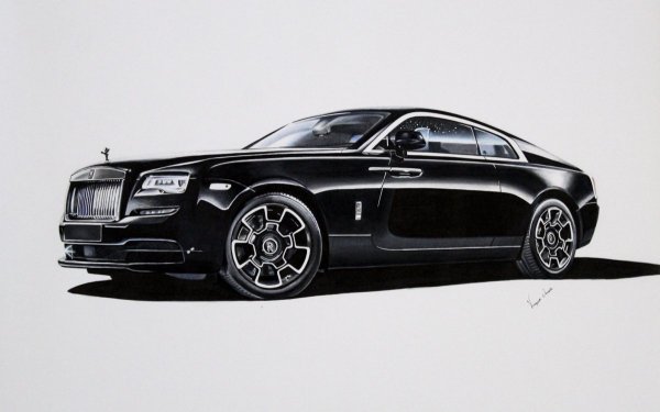 Раскраска Rolls Royce Wraith