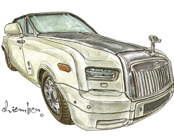 Роллс Ройс эскиз