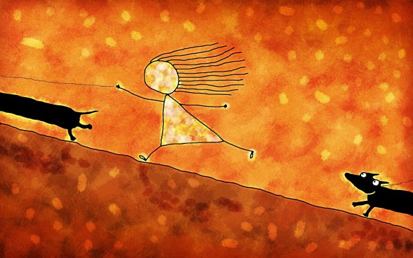 Оранжевый рисунок