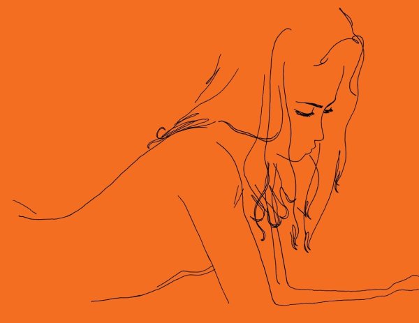 Эстетичные рисунки оранжевые