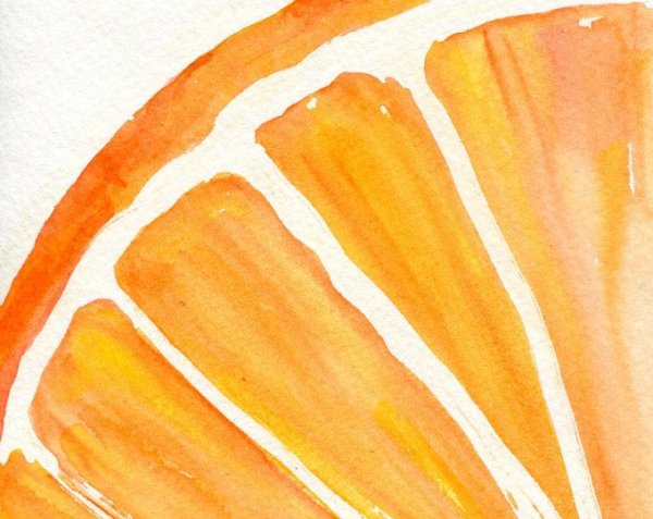 Оранжевый рисунок