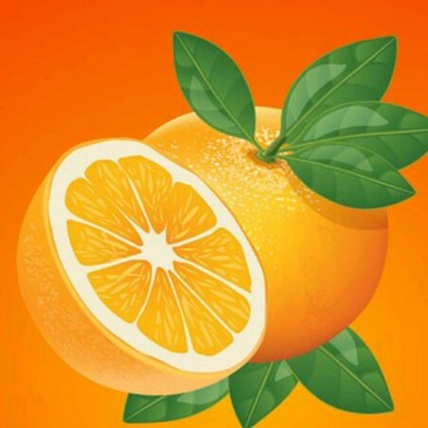 Апельсин для рисования
