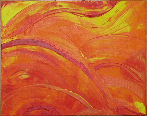 Живопись в оранжевых тонах