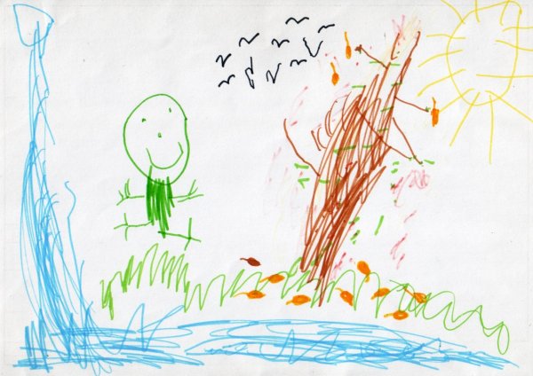 Осень наступила нарисовать