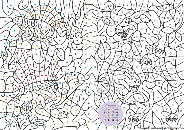 Картинки для раскрашивания по номерам