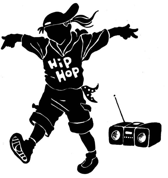 Трафарет в стиле хип хоп