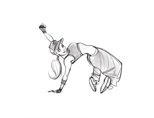 Раскраска танцы хип-хоп