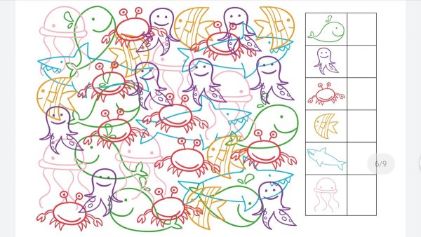 Задания на зрительное внимание