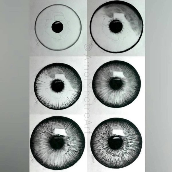 Зрачок карандашом