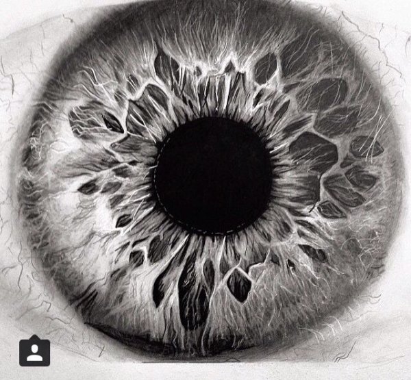 Зрачок карандашом