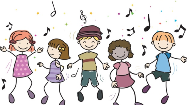 Дети танцуют рисунок