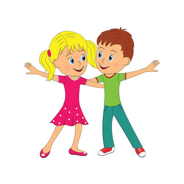 Мальчик и девочка танцуют