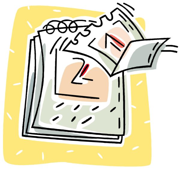 Лист сорвался с календаря