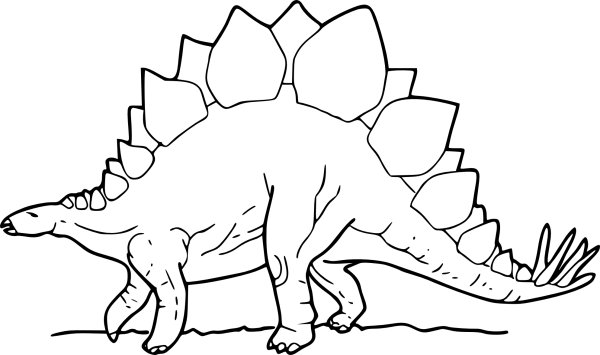 Стегозавр раскраска