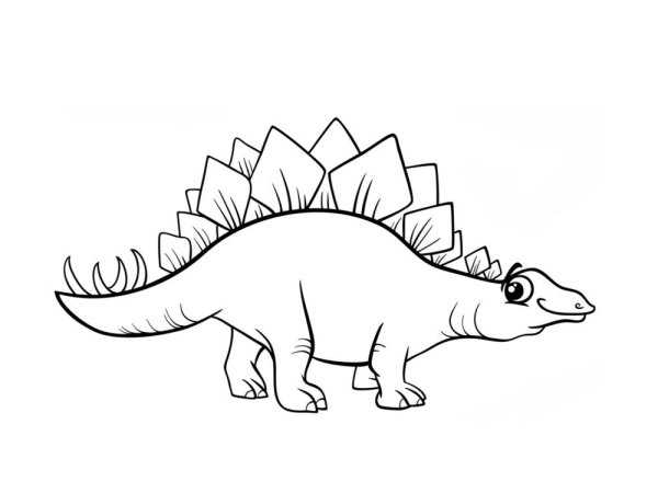 Стегозавр рисунок для детей