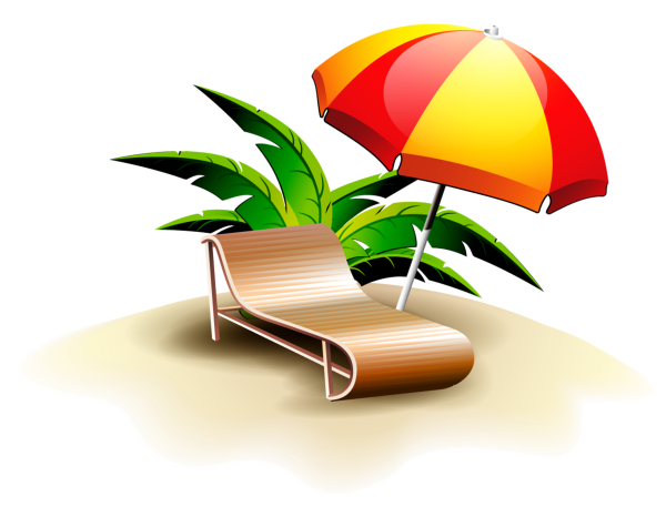 Шезлонг на прозрачном фоне