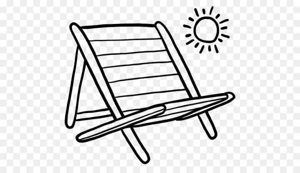 Шезлонг карандашом