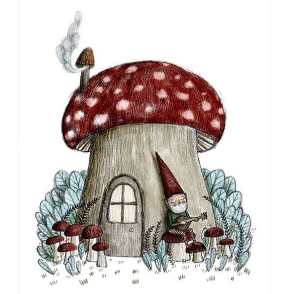 Сказочный домик мухомор