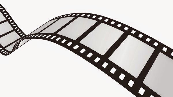 Кинопленка на прозрачном фоне