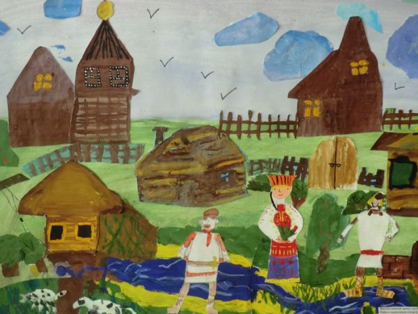 Деревня деревянный мир