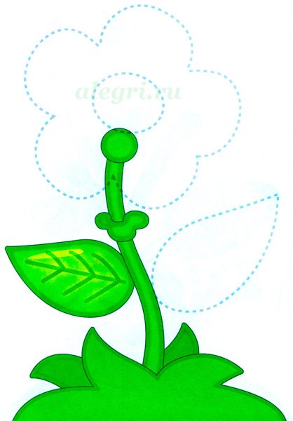 Растения контур