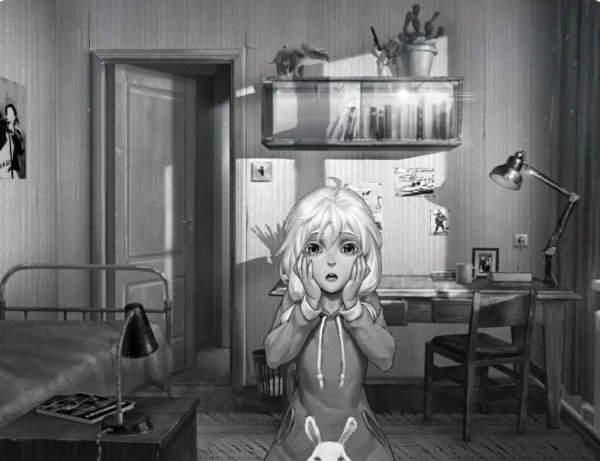 Визуальная новелла зайчик Оля