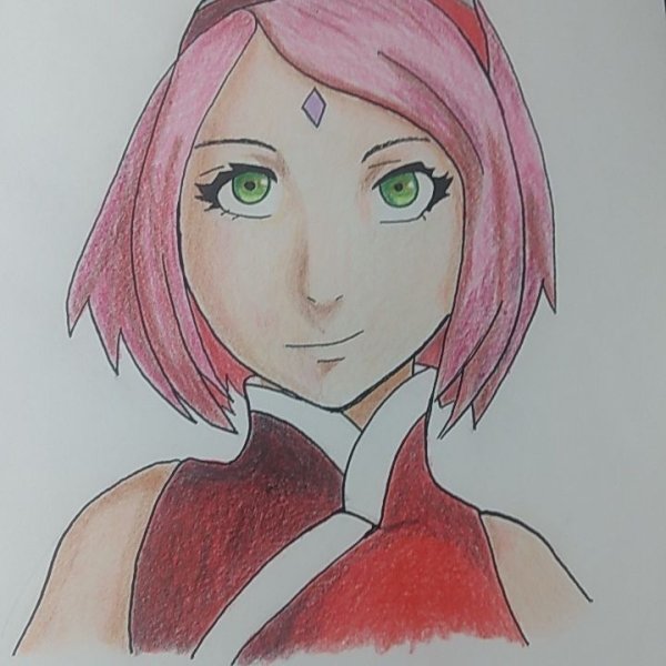 Сакура Харуно рисовка