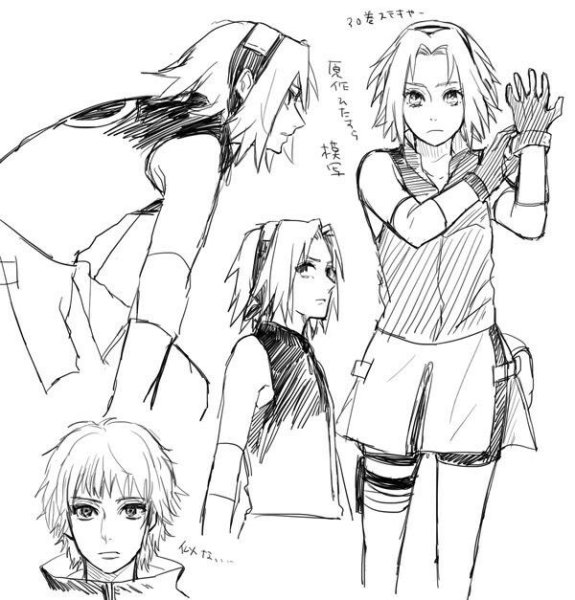 Сакура Харуно скетч