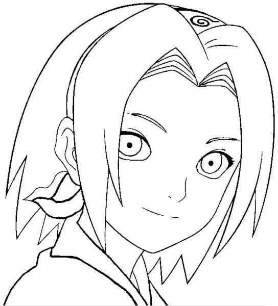 Раскраски Наруто Сакура Харуно