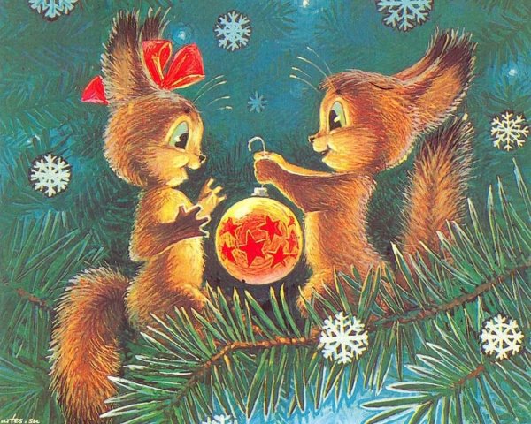 Дед Мороз художник Зарубин