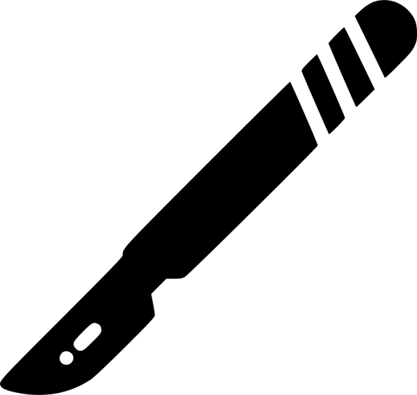 Скальпель нарисованный