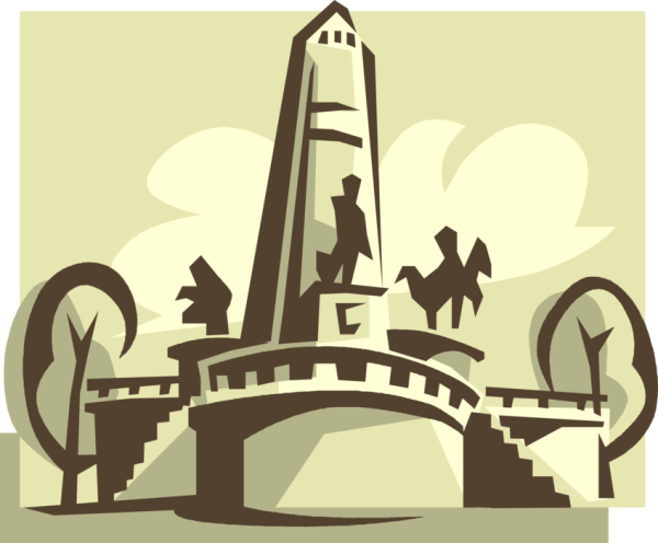 Монумент дружбы вектор