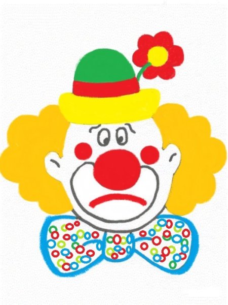 Клоун весёлый и грстный