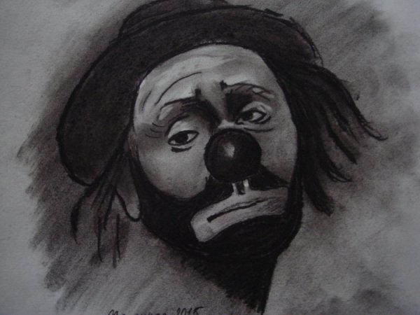 Грустный клоун Пьеро