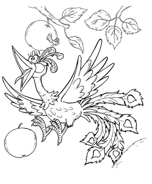 Золотая птица рисунок