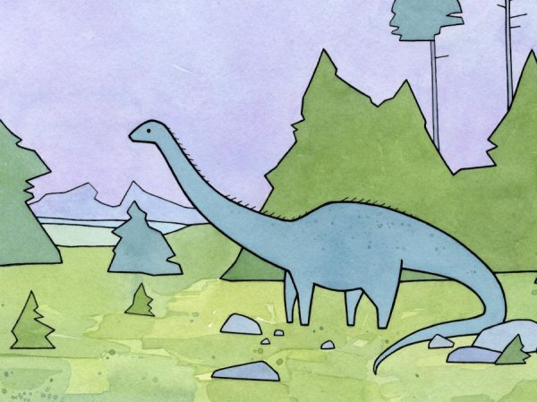 Динозавр Диплодок маленький