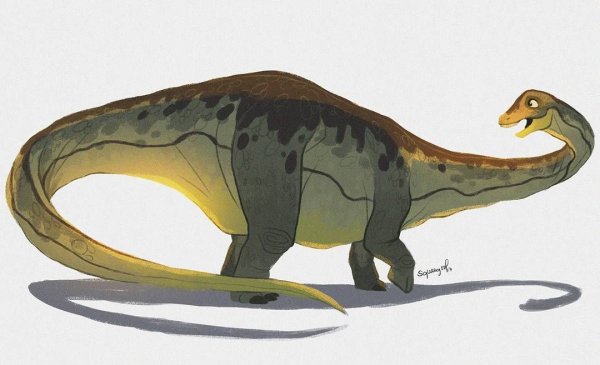 Диплодок динозавр арт
