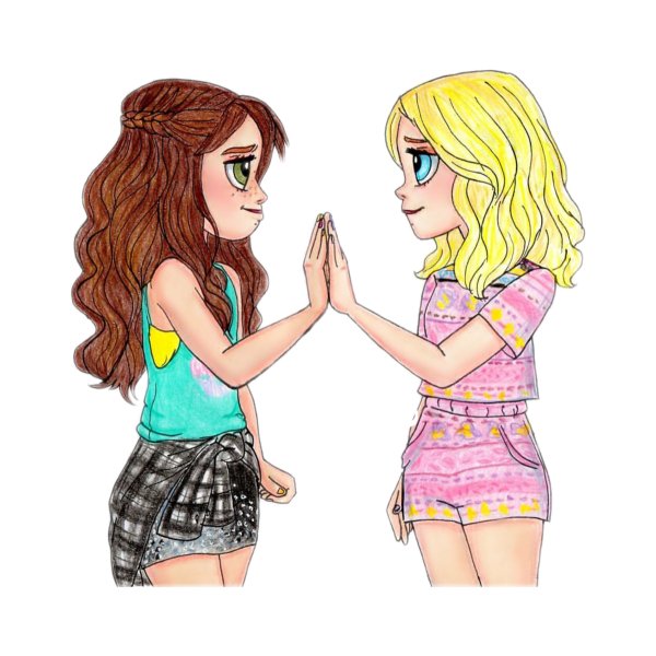 Подруги рисунок